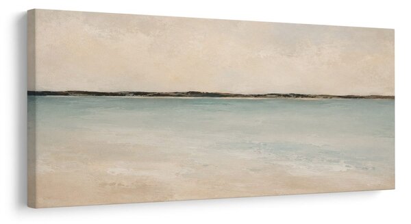 Quadro su tela – Orizzonte astratto sull’acqua chiara