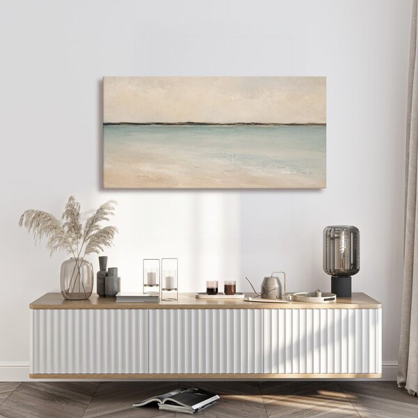Quadro su tela – Orizzonte astratto sull’acqua chiara