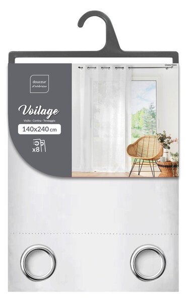 Tenda sottile bianca in voile 140x240 cm Lissea – douceur d'intérieur