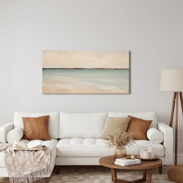 Quadro su tela – Orizzonte astratto sull’acqua chiara