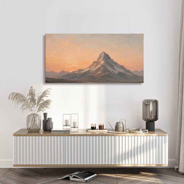 Quadro su tela – Massiccio roccioso al tramonto