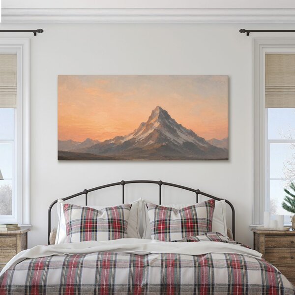 Quadro su tela – Massiccio roccioso al tramonto