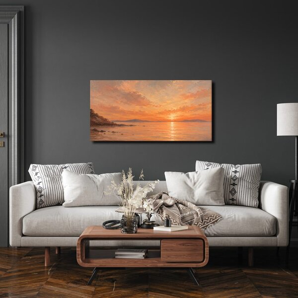 Quadro su tela – Acqua calma al crepuscolo