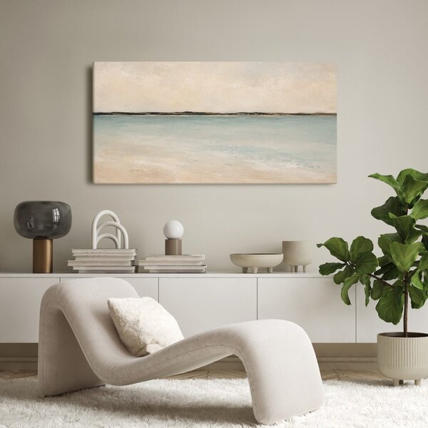 Quadro su tela – Orizzonte astratto sull’acqua chiara