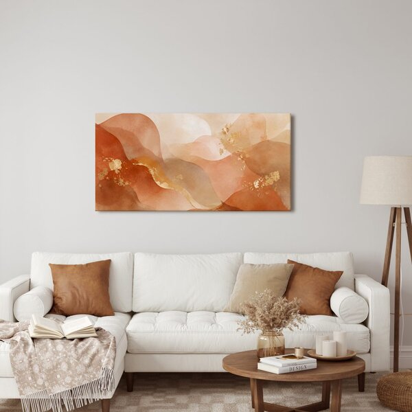 Quadro su tela – Composizione delicata nei toni caldi