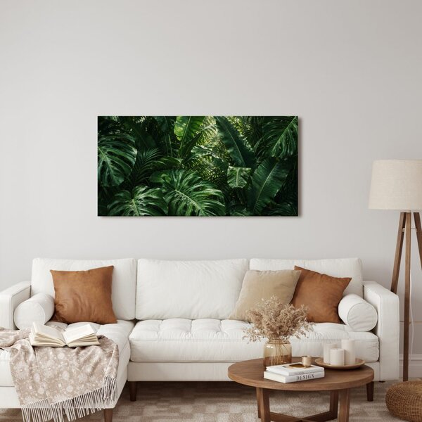 Quadro su tela – Foglie esotiche nella foresta pluviale