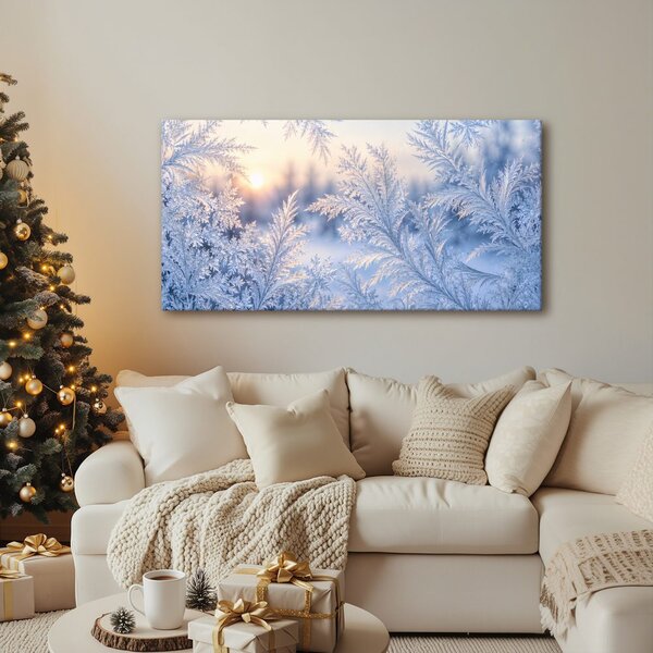 Quadro su tela – Ornamenti gelati all’alba