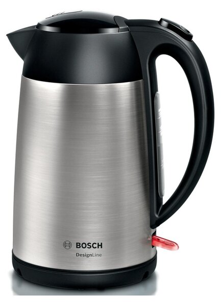 Bosch TWK3P420 Inox DesignLine Bollitore 1.7L 2400W Indicazione Tazza Filtro Calcare AutoOff