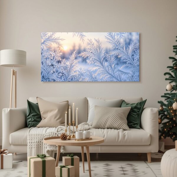 Quadro su tela – Ornamenti gelati all’alba