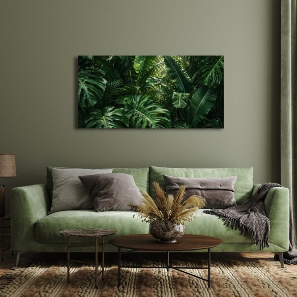 Quadro su tela – Foglie esotiche nella foresta pluviale