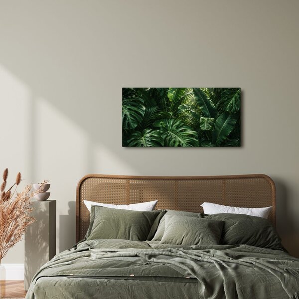 Quadro su tela – Foglie esotiche nella foresta pluviale