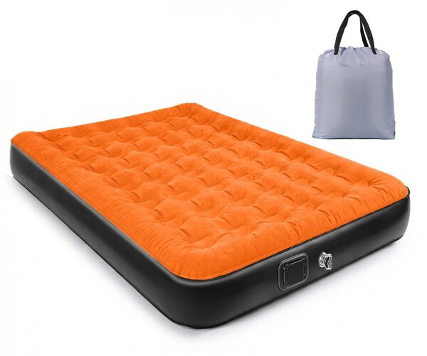 Materasso gonfiabile - Matrimoniale 150×200×25 cm - Autogonfiabile - Letto per ospiti - Per campeggio, uso interno ed esterno