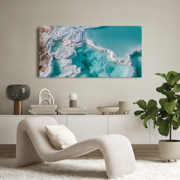 Quadro su tela – Croste bianche sopra la laguna
