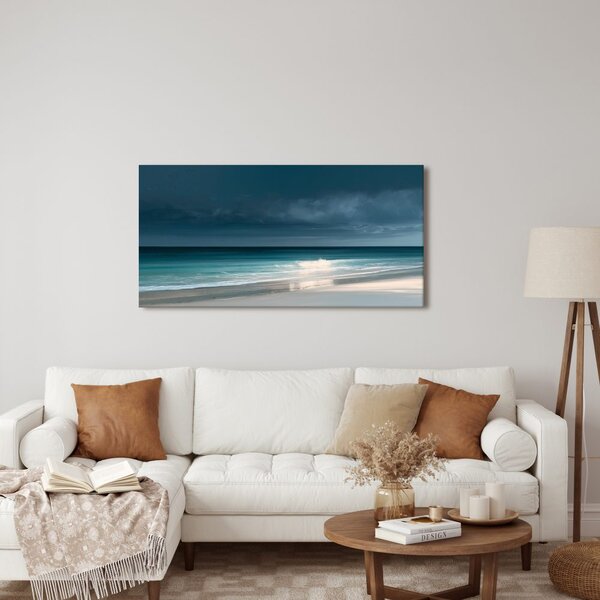 Quadro su tela – Cielo scuro sopra la spiaggia