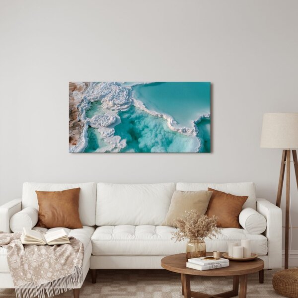 Quadro su tela – Croste bianche sopra la laguna