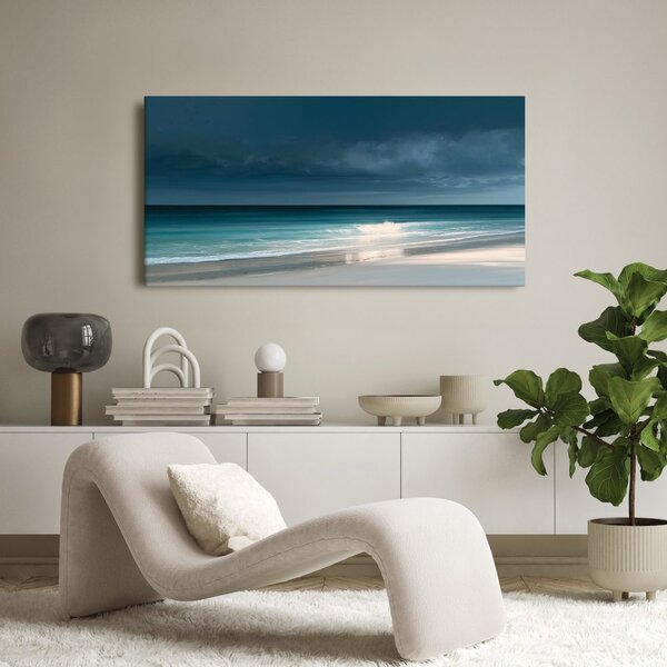 Quadro su tela – Cielo scuro sopra la spiaggia