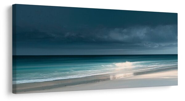 Quadro su tela – Cielo scuro sopra la spiaggia