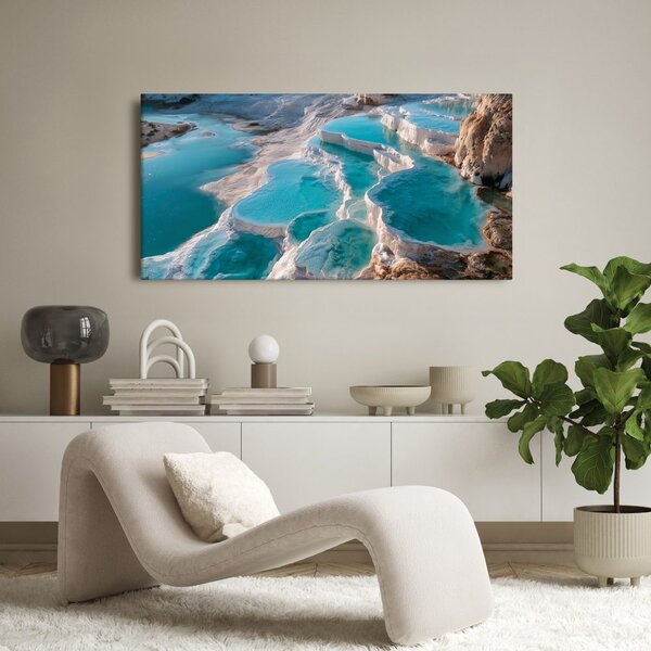 Quadro su tela – Terrazze bianche con lagune