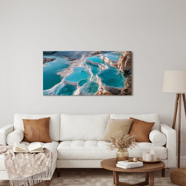 Quadro su tela – Terrazze bianche con lagune