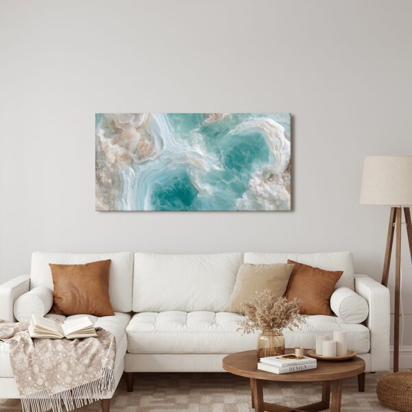 Quadro su tela – Astrazione nella schiuma marina