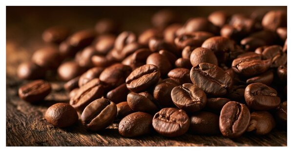 Quadro su tela – Mucchio di caffè appena tostato