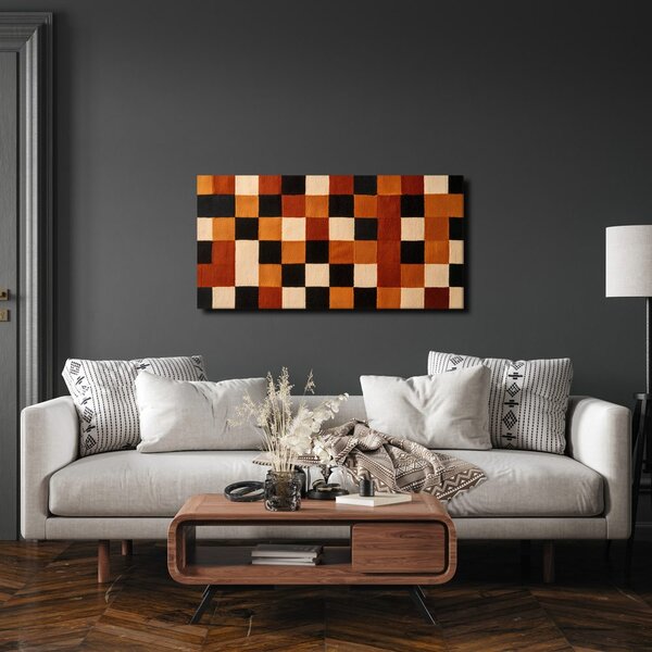 Quadro su tela – Composizione geometrica dai colori terrosi