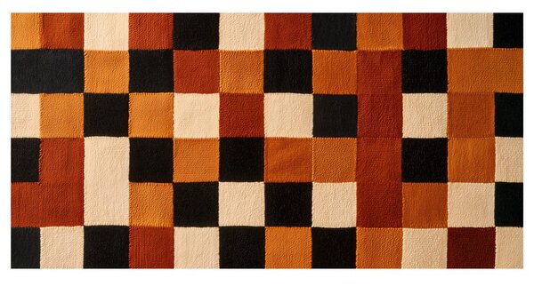 Quadro su tela – Composizione geometrica dai colori terrosi