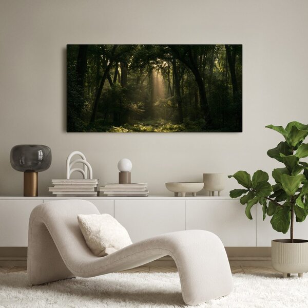 Quadro su tela – Angolo del bosco al crepuscolo