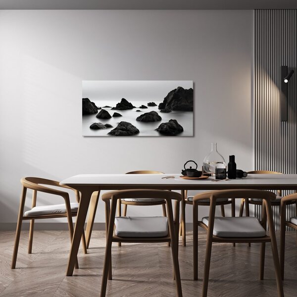 Quadro su tela – Acqua calma tra le scogliere