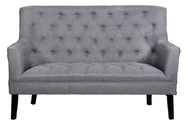 Divano 3 Posti 103x72x150 cm in Tessuto Grigio