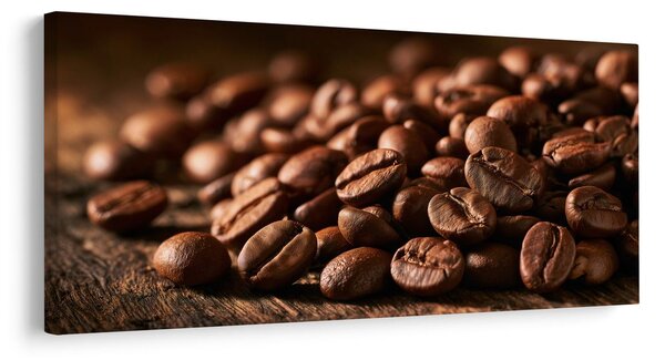 Quadro su tela – Mucchio di caffè appena tostato