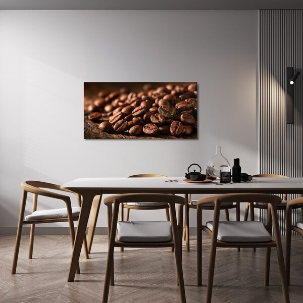 Quadro su tela – Mucchio di caffè appena tostato