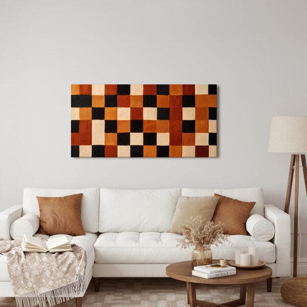 Quadro su tela – Composizione geometrica dai colori terrosi