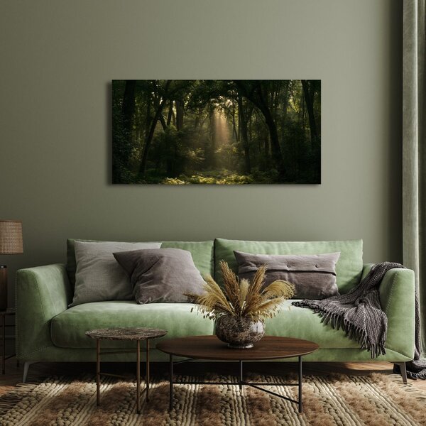 Quadro su tela – Angolo del bosco al crepuscolo