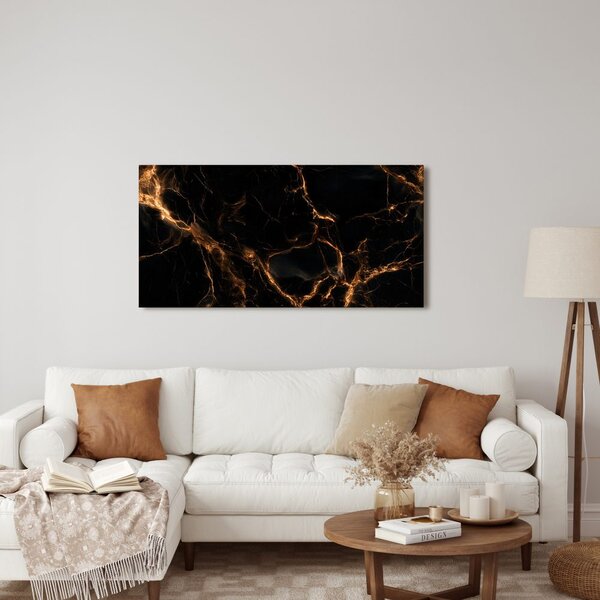 Quadro su tela – Crepe dorate astratte