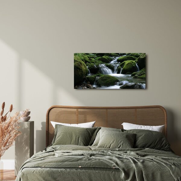 Quadro su tela – Torrente silenzioso tra le rocce
