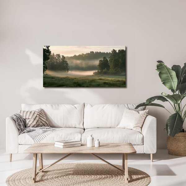 Quadro su tela – Bruma mattutina tra gli alberi