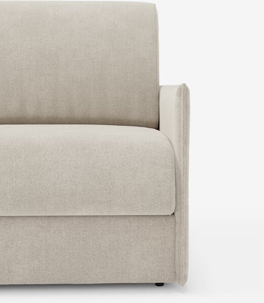 Evans poltrona letto compatta con materasso - sfoderabile in tessuto s
