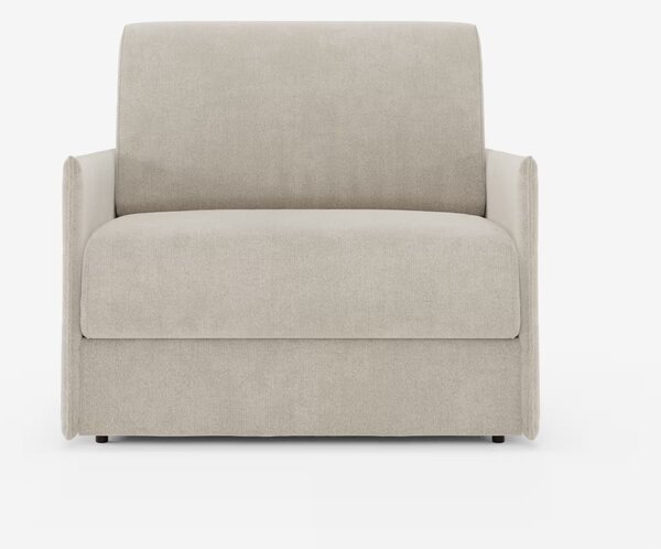 Evans poltrona letto compatta con materasso - sfoderabile in tessuto s