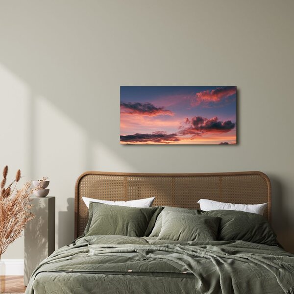 Quadro su tela – Cielo serale nei toni pastello