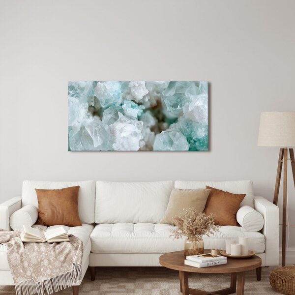 Quadro su tela – Delicate strutture minerali bianche
