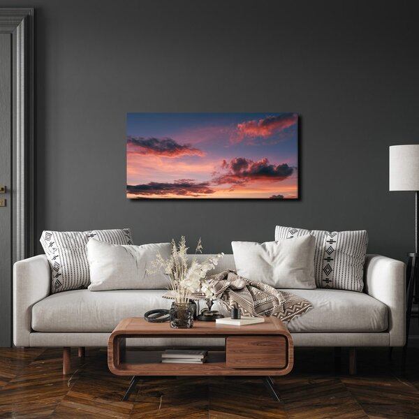 Quadro su tela – Cielo serale nei toni pastello