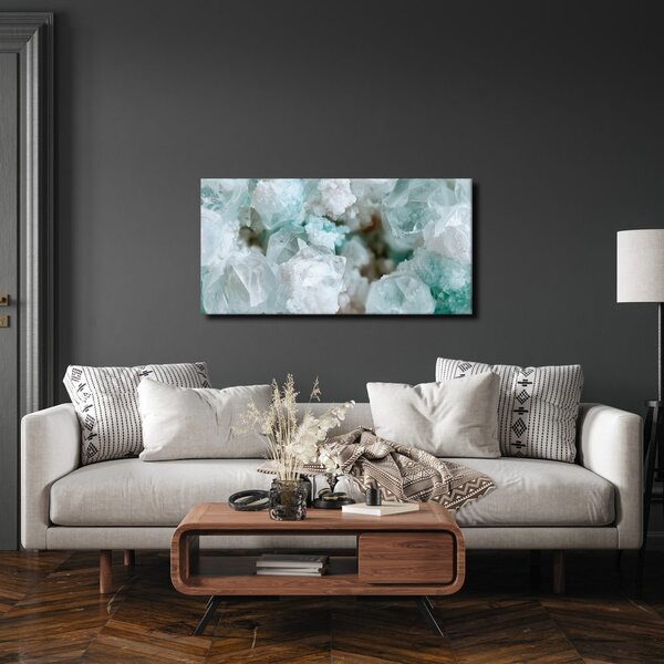 Quadro su tela – Delicate strutture minerali bianche