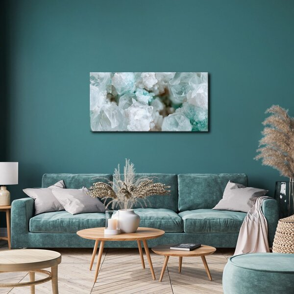Quadro su tela – Delicate strutture minerali bianche