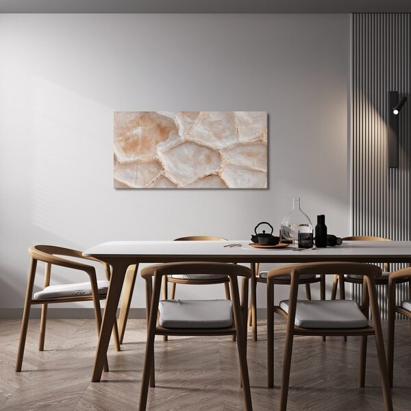 Quadro su tela – Texture color crema della pietra naturale