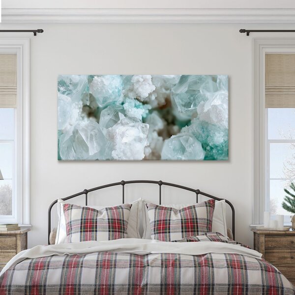 Quadro su tela – Delicate strutture minerali bianche