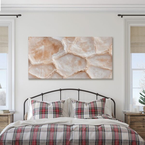Quadro su tela – Texture color crema della pietra naturale