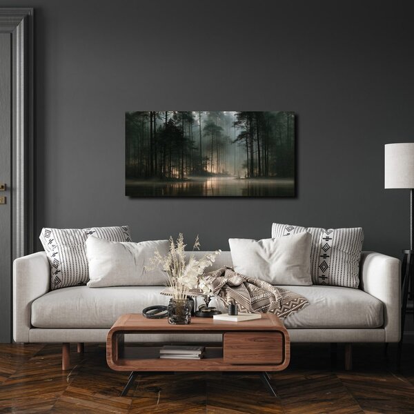 Quadro su tela – Nebbia mattutina nel bosco
