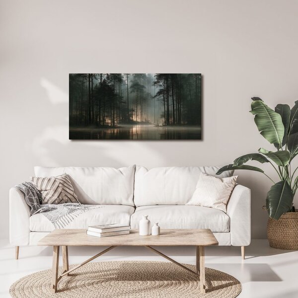 Quadro su tela – Nebbia mattutina nel bosco