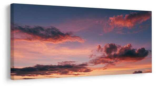 Quadro su tela – Cielo serale nei toni pastello